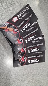 Nabídka voucherů v libovolné hodnotě na jakékoliv služby včetně tónovacích folií, opravy skla atp.