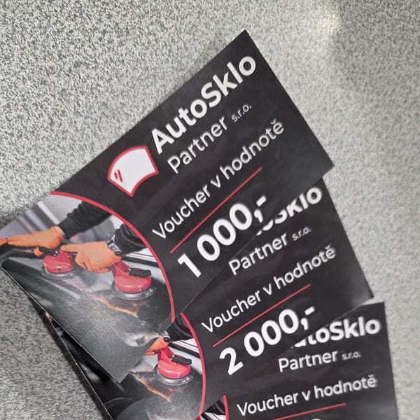Nabídka voucherů v libovolné hodnotě na jakékoliv služby včetně tónovacích folií, opravy skla atp.